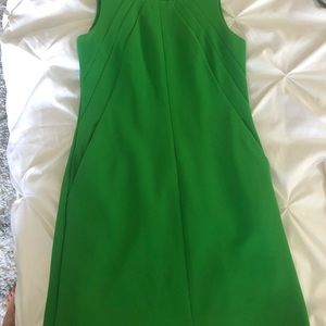Green DVF shift dress